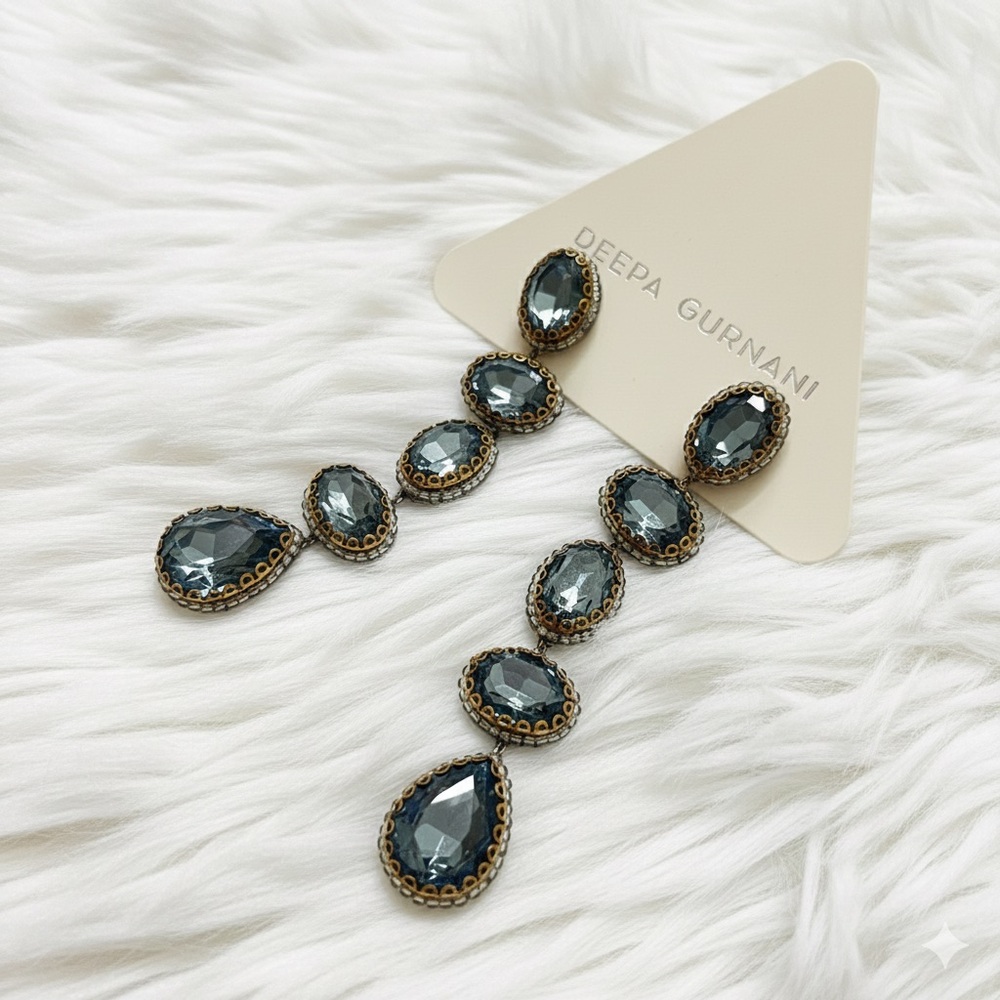 Deepa Gurnani Tyra Crystal Earrings